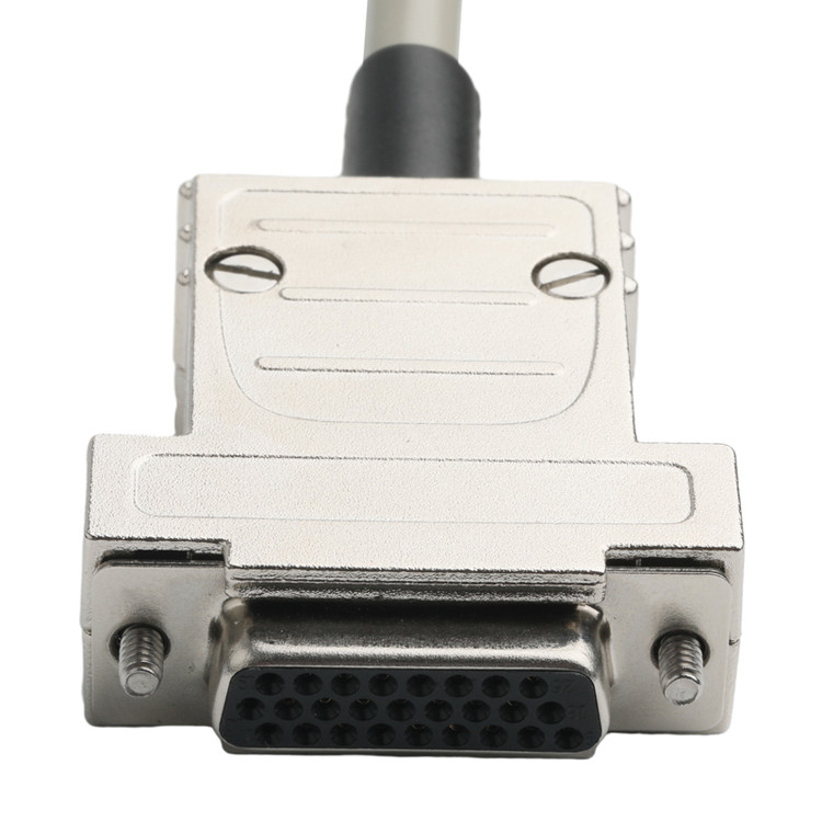 Hd D-Sub To Mdr Plug Connector Kabel 14p*28 Awg Od 7.0mm Beige PVC Jack