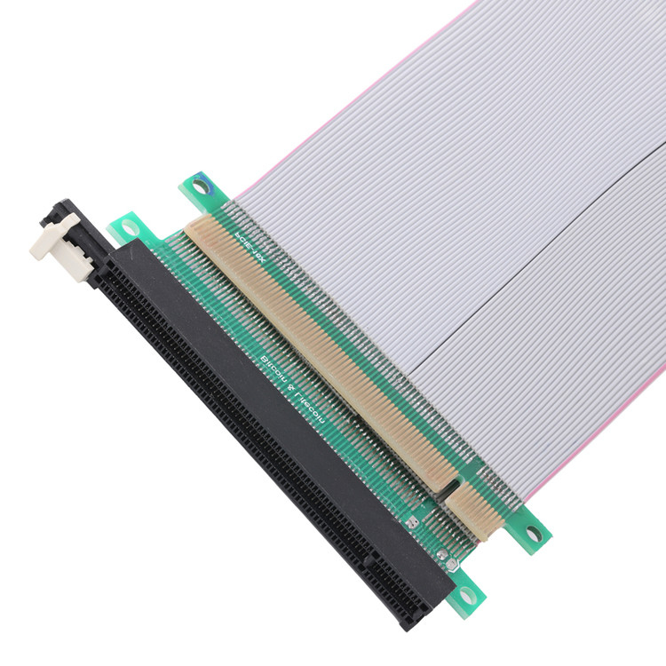 PCB Çok ince Koaksiyel Kablo PCIE Grafik Kartı Uzantı Kablosu Madencilik Makineleri için