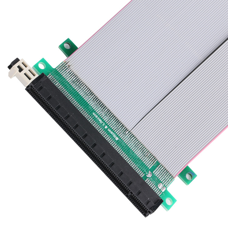 PCB Çok ince Koaksiyel Kablo PCIE Grafik Kartı Uzantı Kablosu Madencilik Makineleri için