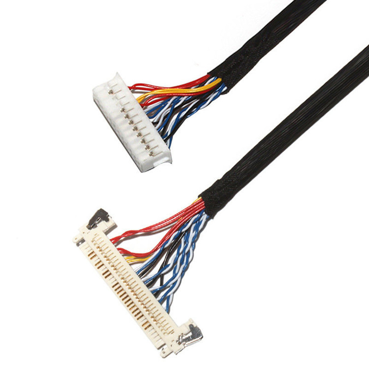 Uzunluğu özelleştir 2.0mm Pitch Lvds Kablo Montajı 30 Pin IPEX DF11-24DS-2C To FI-X3OHL OEM/ODM