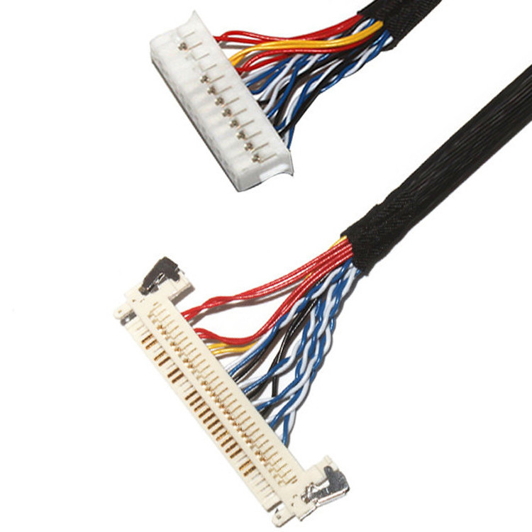 Uzunluğu özelleştir 2.0mm Pitch Lvds Kablo Montajı 30 Pin IPEX DF11-24DS-2C To FI-X3OHL OEM/ODM