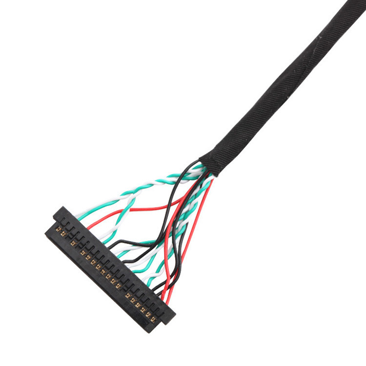 OEM/ODM 30 Pin LVDS Kablo Montajı WL1258h-20P TO  DF13-2 Lvds Ekran Bağlantısı