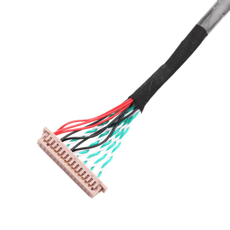 OEM/ODM 30 Pin LVDS Kablo Montajı WL1258h-20P TO  DF13-2 Lvds Ekran Bağlantısı