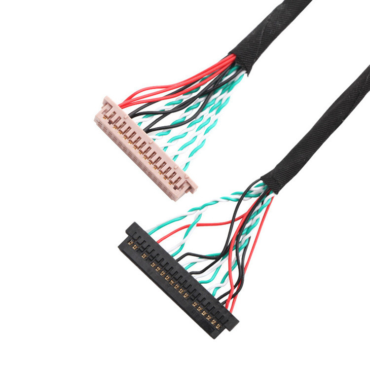 OEM/ODM 30 Pin LVDS Kablo Montajı WL1258h-20P TO  DF13-2 Lvds Ekran Bağlantısı