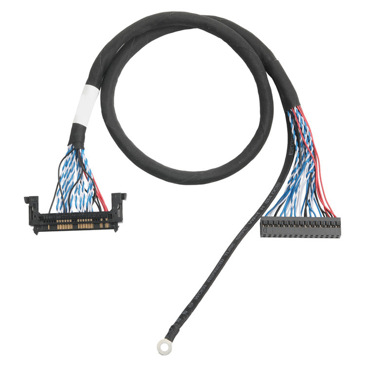OEM/ODM LVDS Kablo Montajı JAE FI-RE51HL 51-Pin DP2.0 30-Pin Ya da EGN UL 1571 28AWG Kabloya