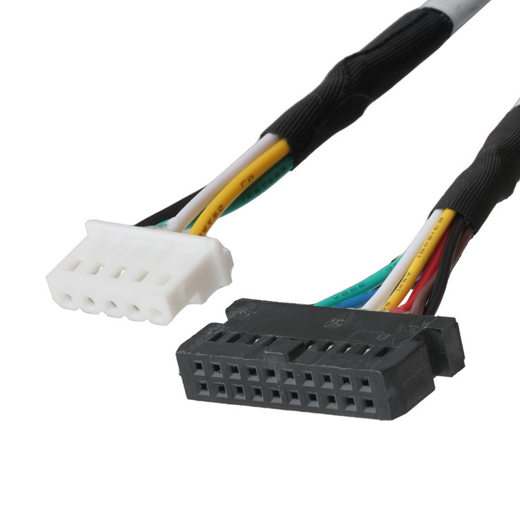 OEM/ODM LVDS Kablosu LHE PHSD 30P Pitch 2.0mm'den A2545'e 20P Pitch 2.54mm'ye, Tel UL1007 24AWG, Pin-Out'a göre Renk