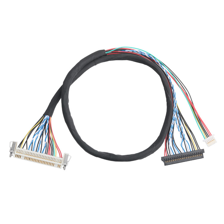 JAE FI-X30HL 30P 1,0 mm pin aralığı - JAE FI-S20S 20P ve SHLP-6P LVDS kablo düzeneği OEM/ODM