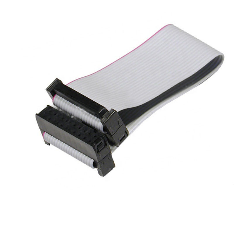 2.54 mm mesafe Flat Flexible Ribbon Kablosu, 10 Pin IDC Kablosu 60 mm Uzunluk
