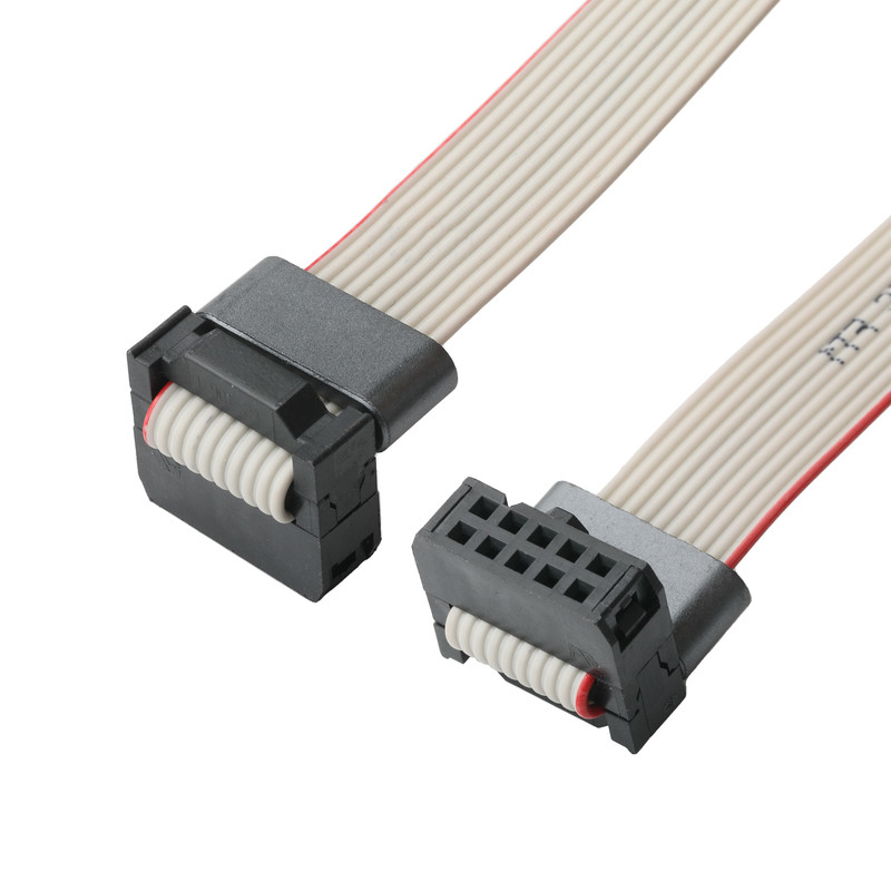 IDC FC-10Pin 2.54mm pitch UL2651 28AWG*10P Idc Flat Ribbon Kablo 1.27mm Pitch 10 Pin Elektronik OEM/ODM için