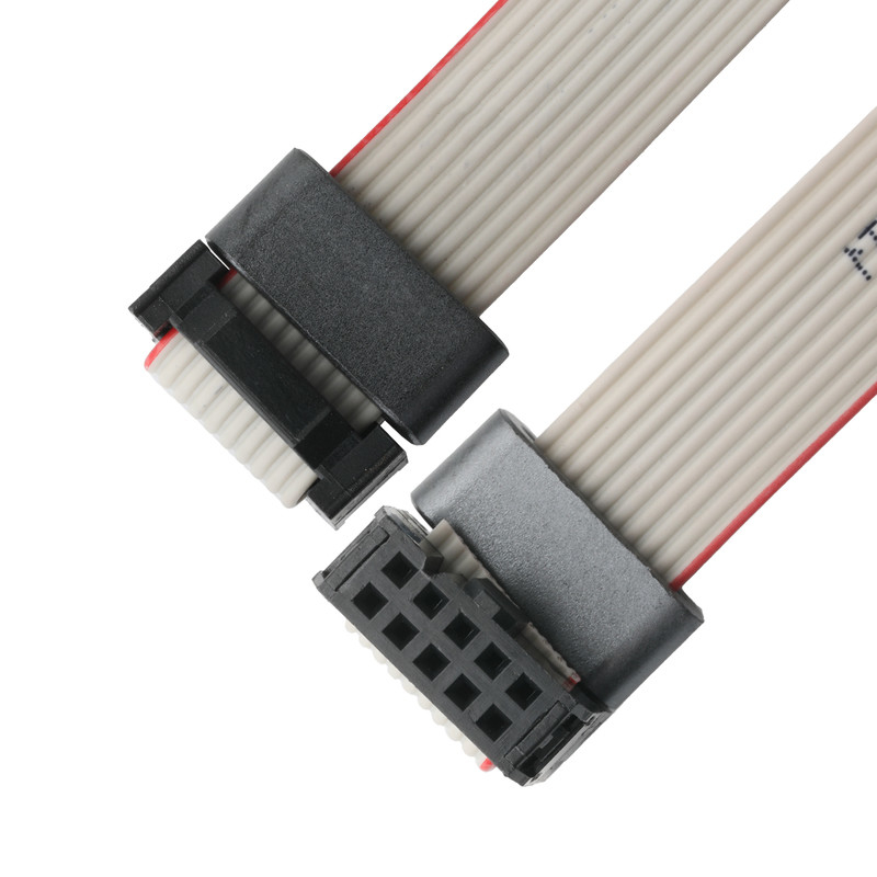 IDC FC-10Pin 2.54mm pitch UL2651 28AWG*10P Idc Flat Ribbon Kablo 1.27mm Pitch 10 Pin Elektronik OEM/ODM için