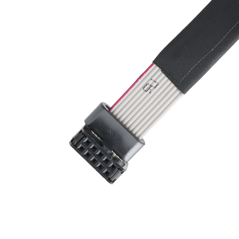 IDC FC-10P ve TER M4 pitch 1.27mm Halkalı telli UL2651 28AWG kablosu ile toprak kablosu bağlantısı OEM/ODM