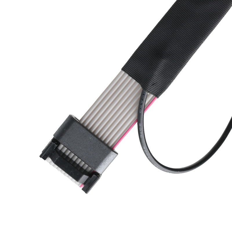 IDC FC-10P ve TER M4 pitch 1.27mm Halkalı telli UL2651 28AWG kablosu ile toprak kablosu bağlantısı OEM/ODM