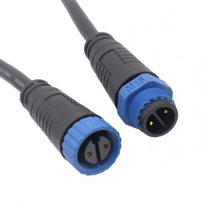 M15 Endüstriyel 2, 3 Pin Dairesel Bağlantı, Lehim Tipi Montajı ve Su geçirmezlik IP67 OEM/ODM