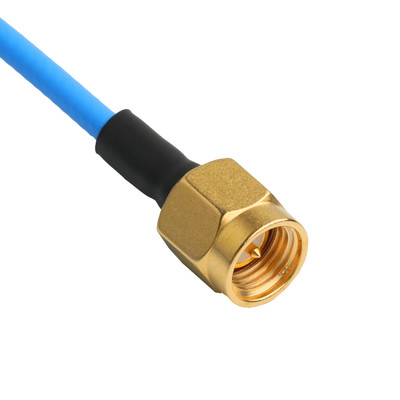 ROHS Düşük PIM Flex TFT-5G-402 RF Koaksiyel Kablo Mavi FEP Ceket ile Çift Kalkanlı OEM/ODM