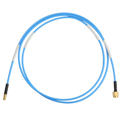 ROHS Düşük PIM Flex TFT-5G-402 RF Koaksiyel Kablo Mavi FEP Ceket ile Çift Kalkanlı OEM/ODM