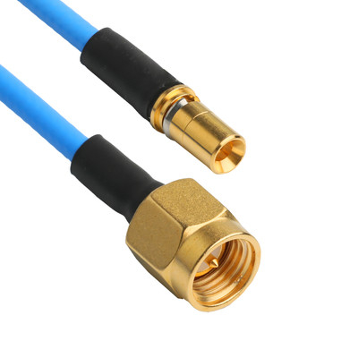 ROHS Düşük PIM Flex TFT-5G-402 RF Koaksiyel Kablo Mavi FEP Ceket ile Çift Kalkanlı OEM/ODM
