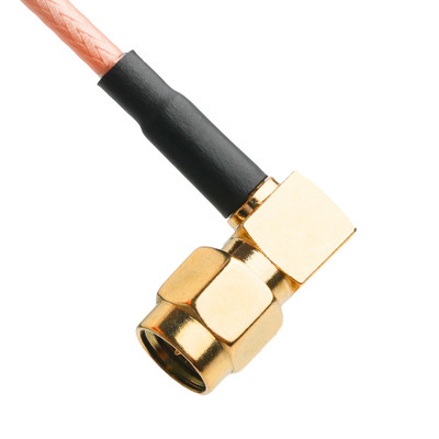 ROHS RF Koaksiyel Bağlantılar RG316 Kablo RA SMA Plug Sağ Köşeli Plug Kablo Bağlantısı