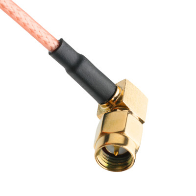 ROHS RF Koaksiyel Bağlantılar RG316 Kablo RA SMA Plug Sağ Köşeli Plug Kablo Bağlantısı