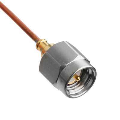 SR047 Yarı Sert RF Koaksiyel Bağlayıcılar VITA 67 SMPM Düz Plug To SMA Erkek Düz Plug