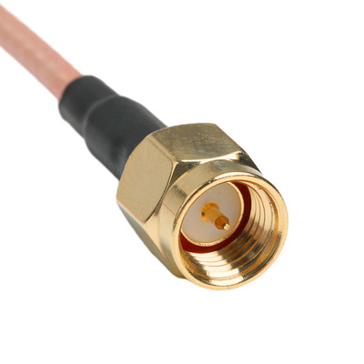 Altın Bağlantı RG316 Koaksiyel Kablo SMA Erkek Düz Plug To SMA Kadın Perde Jack
