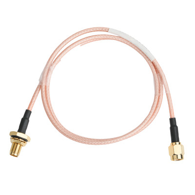 Altın Bağlantı RG316 Koaksiyel Kablo SMA Erkek Düz Plug To SMA Kadın Perde Jack