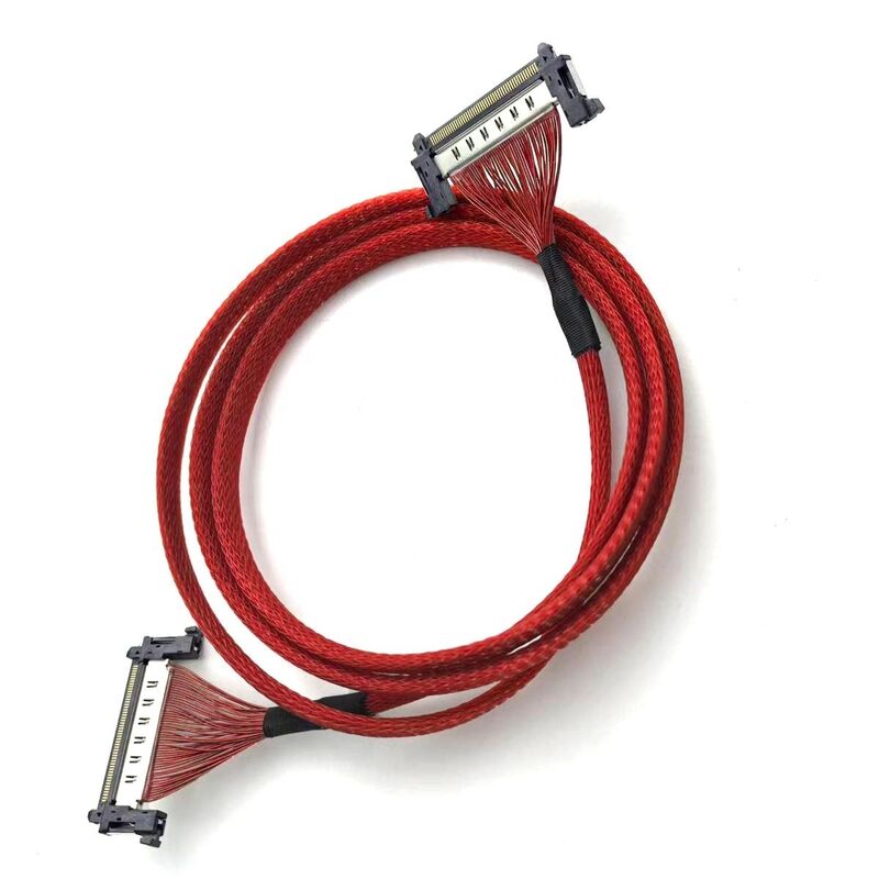 51pin 0.5mm Pitch Coaxial Micro LVDS Cable with 12V Rated JAE FI-RE51CL Connector for Electronic Applications