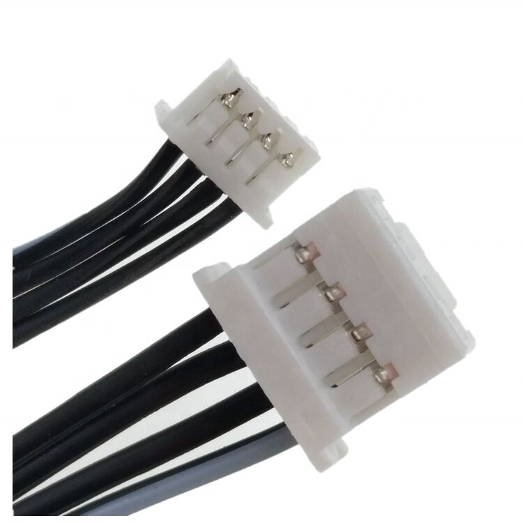 2.0 Pitch JST Bağlantı Kablosu ve 4Pin 24AWG Flat Ribbon Kablosu ile 300 mm Uzunluğunda Özel Tel Bağlantısı