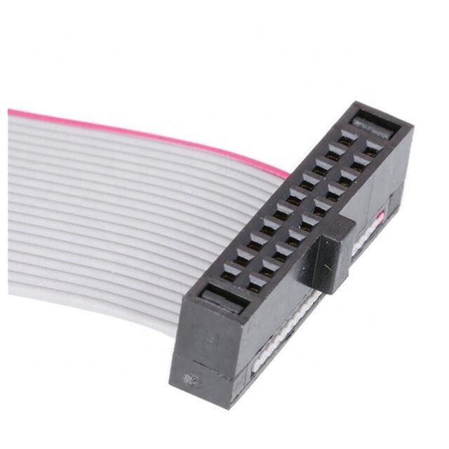 1.27mm Pitch 30AWG Altın kaplama IDC Bağlantısı Elektronik için Esnek Düz Kurdele Kablosu