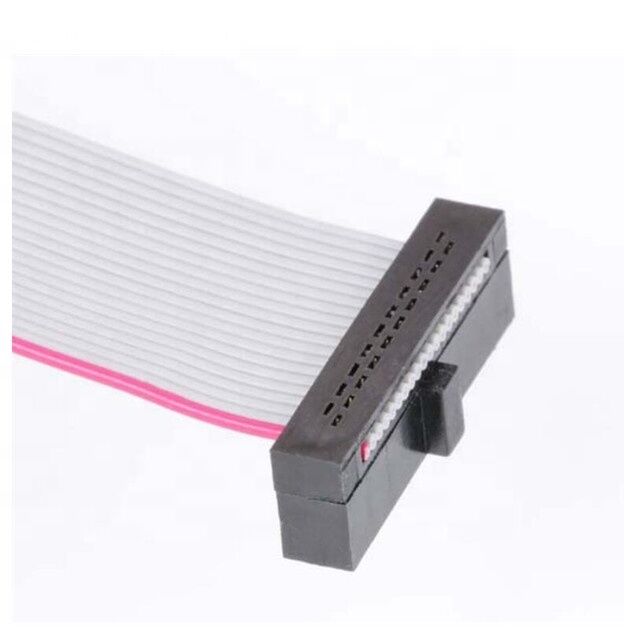 1.27mm Pitch 30AWG Altın kaplama IDC Bağlantısı Elektronik için Esnek Düz Kurdele Kablosu