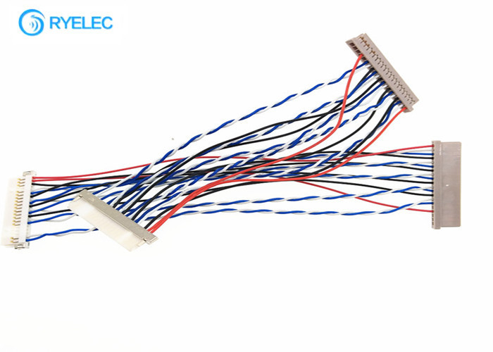 Df14 Df19 Dizüstü Koaksiyel LVDS Kablo Meclisi Için 20 Pin 20 Pin Lcd Ekran Için