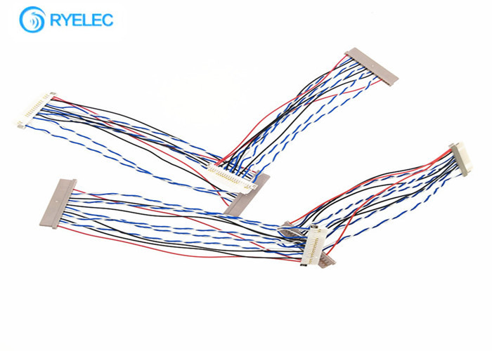 Df14 Df19 Dizüstü Koaksiyel LVDS Kablo Meclisi Için 20 Pin 20 Pin Lcd Ekran Için