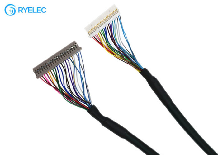 20pin 1.0mm Pitch DF14 DF19  Konnektör ULDS276 Ile Sıyırma Makinesi Için LVDS Kablo
