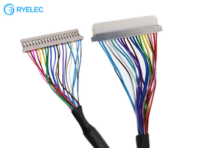 20pin 1.0mm Pitch DF14 DF19  Konnektör ULDS276 Ile Sıyırma Makinesi Için LVDS Kablo
