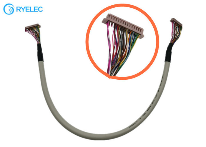 DF13-30DS-1.25C DF13 TTL Dijital Ekran LVDS Kurulu 30 pin 1.25mm LCD Kablo