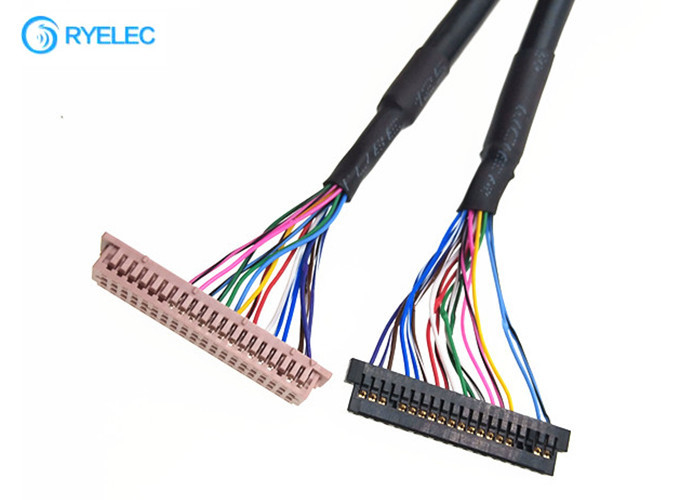 OEM ODM 40PIN  DF13-40DS-1.25C 20PIN JAE Fi-S20S Ceket Lvds Kablo Ile Dijital Için