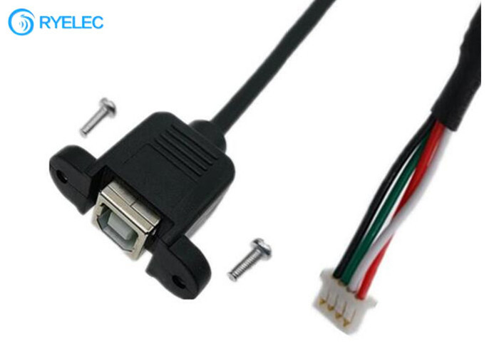100mm Tarih Kablosu ile Molex Picoblade 4pin 51021 USB TİP B Dişi Panel Montajlı