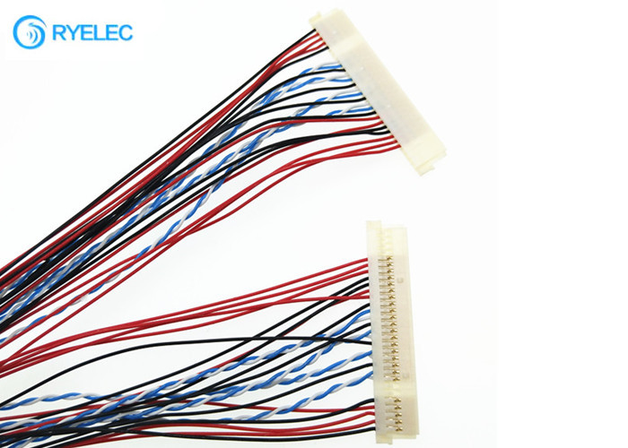 DF19-30S-1C 30 P Lvds Kablo Lcd Ekran Led Dönüştürücü Sinyal 30AWG Bükülmüş Tel