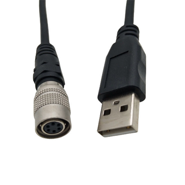 6 Pin Push Çekme Dairesel USB2.0 Kameralar İçin Özel Kablo Demeti Montajı