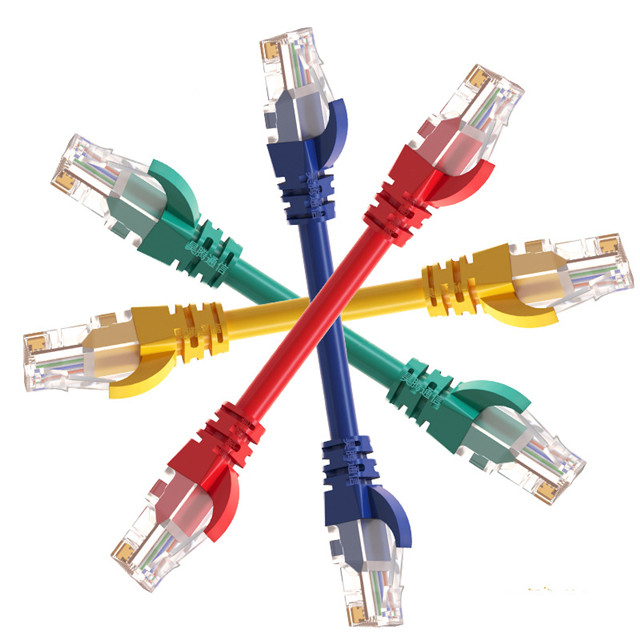 Ağ İletişimi PE Ceket UTP Cat7 Ethernet Kablosu Dişi Modüler Fiş