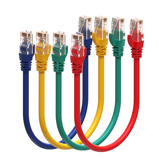 Ağ İletişimi PE Ceket UTP Cat7 Ethernet Kablosu Dişi Modüler Fiş