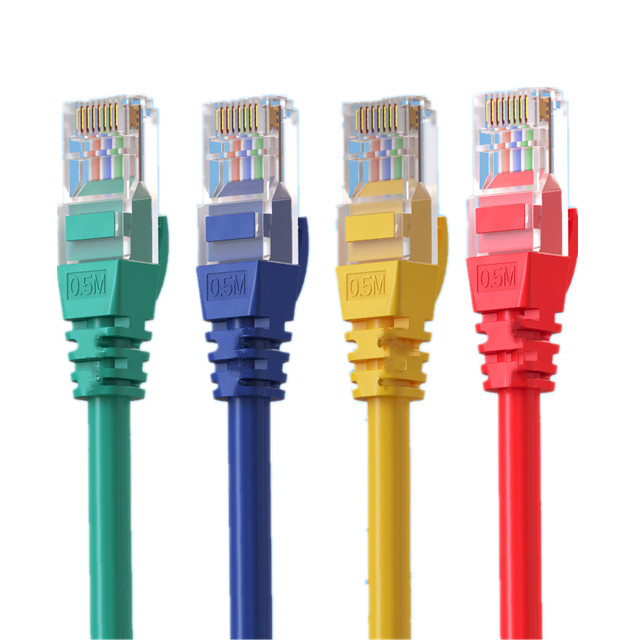 Ağ İletişimi PE Ceket UTP Cat7 Ethernet Kablosu Dişi Modüler Fiş