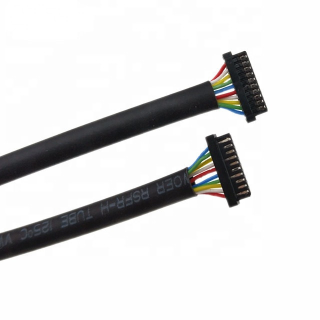 Ul1571 32 Awg Özel Kablo Demeti 0.8mm Pitch 10 Pin DF52-10P-0.8C  PVC Kablo