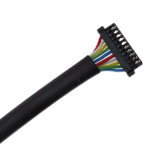 Ul1571 32 Awg Özel Kablo Demeti 0.8mm Pitch 10 Pin DF52-10P-0.8C  PVC Kablo
