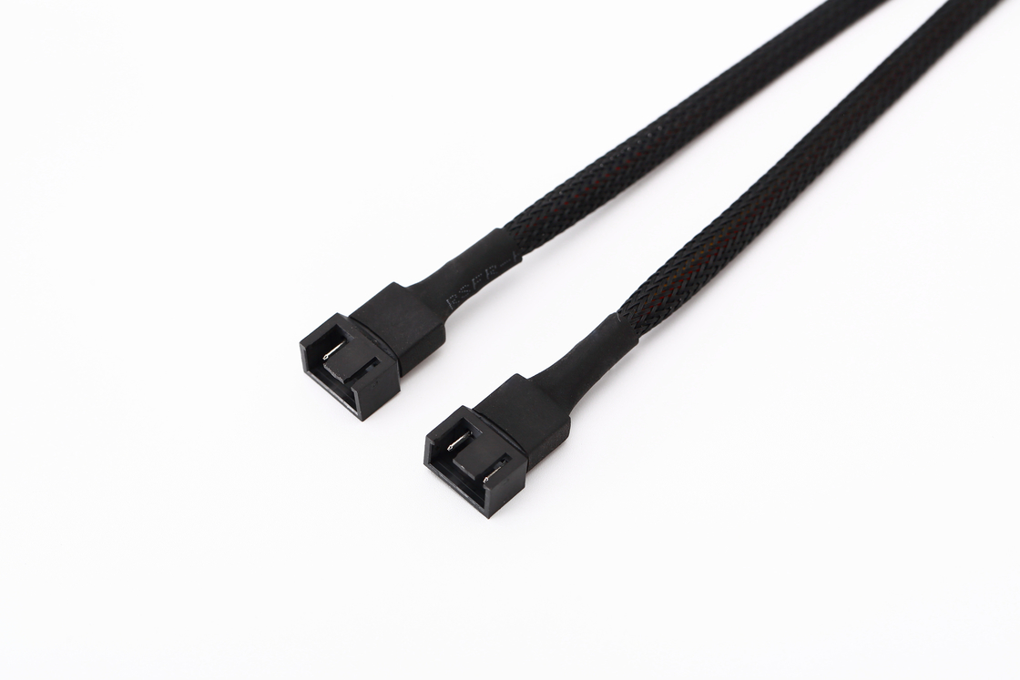 Ul1007 22awg PC Fan Splitter Kablo Pwm Fan Splitter 4 Pin'den 3 Pin'e